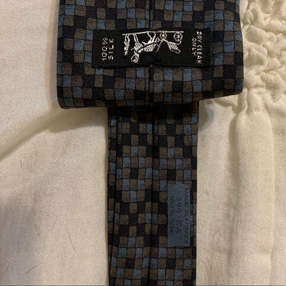 Hermès blue/gray tone pattern tie - Picture 3 of 5